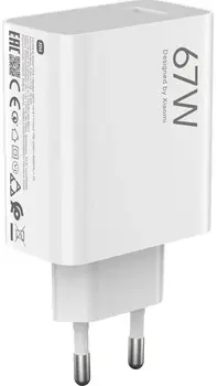 Сетевое зарядное устройство Xiaomi 67W HyperCharge White (BHR07SKEU)