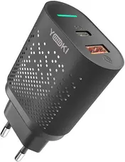 Мережевий зарядний пристрій Yoki Led Series 20W Black