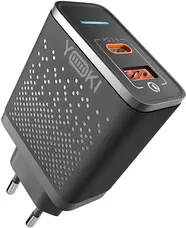 Мережевий зарядний пристрій Yoki Led Series 33W Black