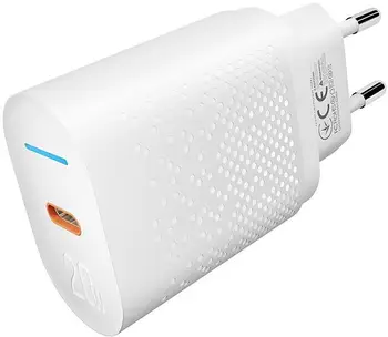 Сетевое зарядное устройство Yoki Led Series Type-C 20W White