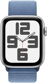 Смарт-годинник Apple Watch SE 2 GPS 44mm Silver Aluminium Case with Winter Blue Sport Loop (MREF3)