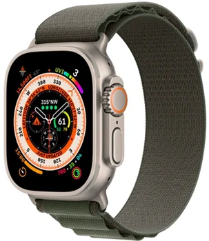 Смарт-годинник Apple Watch Ultra GPS + Cellular 49мм Titanium Case with Green Alpine Loop - Small (MNHC3/MNHJ3)