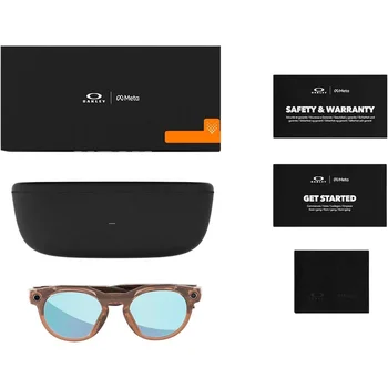 Смарт-окуляри Oakley Meta HSTN Brown Smoke Lens color Deep Water Polarized (OW8002-0651)