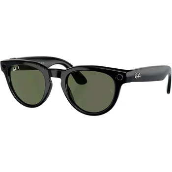Смарт-окуляри Ray-Ban Meta Headliner Gen 2 Low Bridge Fit Standard Shiny Black Frame/G-15 Green Lenses (RW4013F 601/71 51-23)