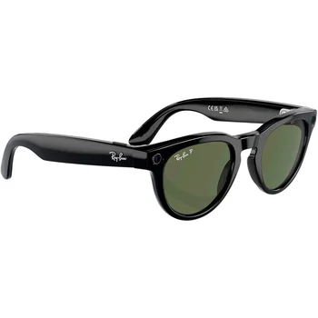 Смарт-окуляри Ray-Ban Meta Headliner Gen 2 Low Bridge Fit Standard Shiny Black Frame/G-15 Green Lenses (RW4013F 601/71 51-23)