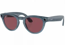 Смарт-окуляри Ray-Ban Meta Headliner Shiny Jeans Frame/Dusty Red Lenses (RW4009 66985Q 50-23)