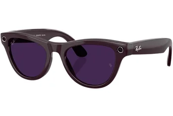 Смарт-очки Ray-Ban Meta Skyler Gen 2 St.Shiny Mystic Violet Frame/Clear to Amethyst Transit.Lens. (RW4014 6701CH 52-20)