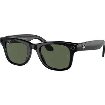 Смарт-окуляри Ray-Ban Meta Wayfarer Gen 2 Large Shiny Black Frame / G-15 Green Lenses (RW4012 601/71 53-22)