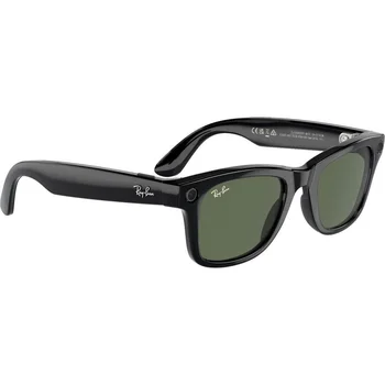 Смарт-окуляри Ray-Ban Meta Wayfarer Gen 2 Large Shiny Black Frame / G-15 Green Lenses (RW4012 601/71 53-22)
