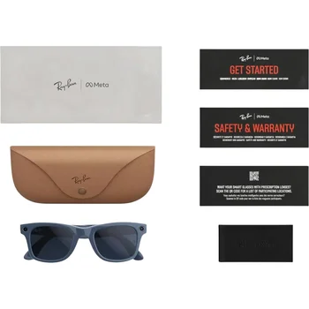 Смарт-очки Ray-Ban Meta Wayfarer Gen 2 Shiny Cosmic Blue/Clear Sapphire (RW4012 6628/MF 50-23)