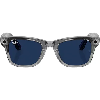 Смарт-очки Ray-Ban Meta Wayfarer Gen 2 Standard Shiny Transparent Grey Frame/Clear Sapphire Lenses (RW4012 6840MF 50-22)