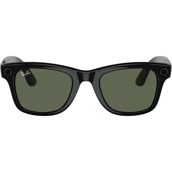 Смарт-окуляри Ray-Ban Meta Wayfarer Large Shiny Black / G-15 Green (RW4008 601/71 53-22)