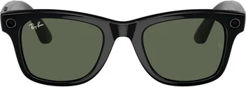 Смарт-окуляри Ray-Ban Meta Wayfarer Shiny Black Frame Green Lenses (RW4006 601/71 50-22)