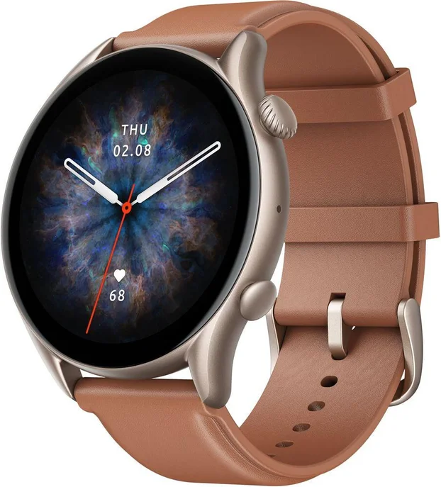 Amazfit GTR 3 Pro ブラウンレザー アマズフィット Смарт-часы Amazfit GTR 3 Pro Brown Leather - купить по лучшей цене