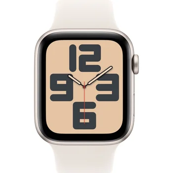 Смарт-годинник Apple Watch SE 2 GPS 44mm Starlight Aluminium Case w. Starlight Sport Band - M/L (MXEV3)