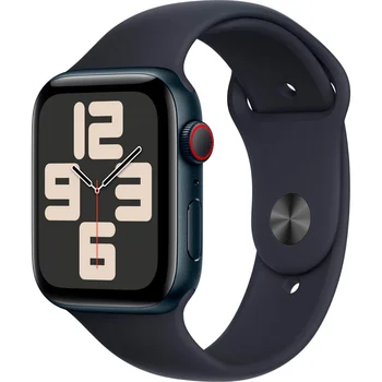 Смарт-годинник Apple Watch SE 2 GPS + Cellular 44mm Midnight Alu. Case w. Midnight Sport Band M/L (MRH73)