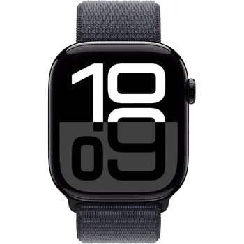 Смарт-часы Apple Watch Series 10 GPS 46mm Jet Black Aluminum Case w. Ink Sport Loop (MWWR3)