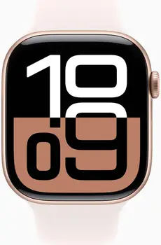 Смарт-годинник Apple Watch Series 10 GPS 46mm Rose Gold Alu. Case w. Light Blush Sport Band - M/L (MWWU3)