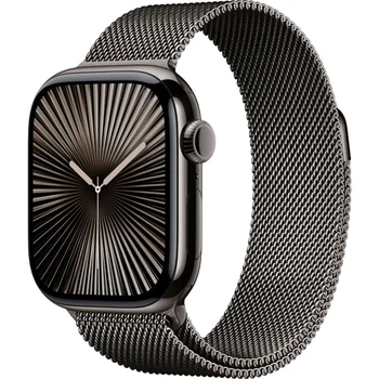 Смарт-часы Apple Watch Series 10 GPS + Cellular 42mm Slate Titanium Case w. Slate Milanese Loop (MX053)