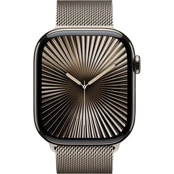 Смарт-часы Apple Watch Series 10 GPS + Cellular 46mm Natural Titanium Case w. Natural Milanese Loop - M/L (MWYC3)