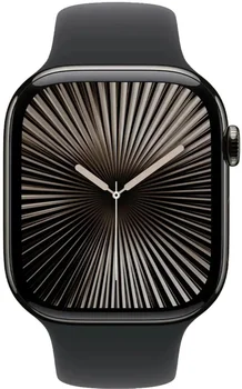 Смарт-часы Apple Watch Series 10 GPS + Cellular 46mm Slate Titanium Case w. Black Sport Band - M/L (MWYE3)