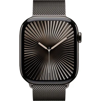 Смарт-часы Apple Watch Series 10 GPS + Cellular 46mm Slate Titanium Case w. Slate Milanese Loop - M/L (MWYW3)