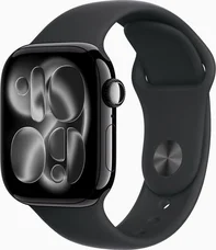 Смарт-часы Apple Watch Series 11 GPS 42mm Jet Black Alu. Case w. Black S. Band - M/L (MEQU4)