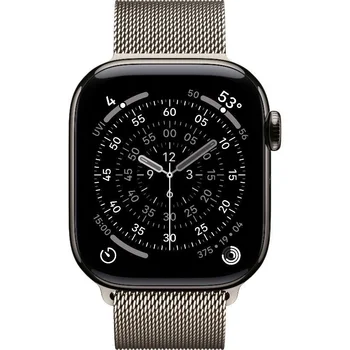 Смарт-годинник Apple Watch Series 11 GPS + Cellular 42mm Natural Tit. Case w. Natural Milanese Loop (MF8P4)