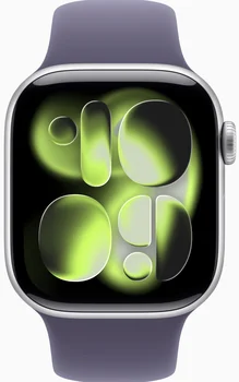 Смарт-часы Apple Watch Series 11 GPS 46mm Silver Alu. Case w. Purple Fog S. Band - M/L (MEVA4)