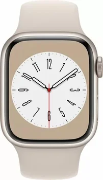 Смарт-часы Apple Watch Series 8 GPS 45mm Starlight Aluminum Case with Starlight Sport Band (MNP23, MNUQ3)