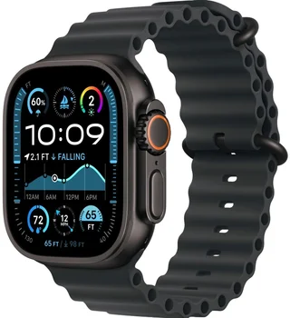 Смарт-годинник Apple Watch Ultra 2 GPS + Cellular 49mm Black Titanium Case w. Black Ocean Band (MX4P3)