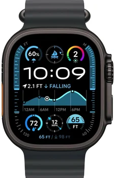 Смарт-годинник Apple Watch Ultra 2 GPS + Cellular 49mm Black Titanium Case w. Black Ocean Band (MX4P3)