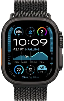Смарт-годинник Apple Watch Ultra 2 GPS + Cellular 49mm Black Titanium Case w. Black Titanium Milanese Loop - L (MX5V3)