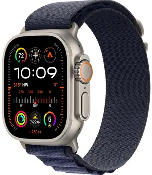 Смарт-годинник Apple Watch Ultra 2 GPS + Cellular 49mm Natural Titan. Case w. Navy Alpine Loop - Medium (MYT33/MXMY3)