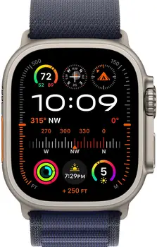 Смарт-годинник Apple Watch Ultra 2 GPS + Cellular 49mm Natural Titan. Case w. Navy Alpine Loop - Medium (MYT33/MXMY3)