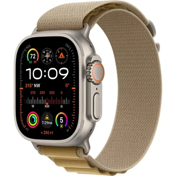 Смарт-часы Apple Watch Ultra 2 GPS + Cellular 49mm Natural Titan. Case w. Tan Alpine Loop - Medium (MX4F3)