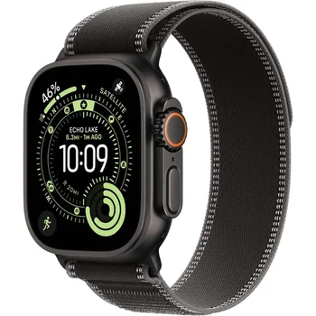 Смарт-годинник Apple Watch Ultra 3 GPS + Cellular 49mm Black Tit. Case w. Black/Charcoal Trail Loop - S/M (MF1D4)