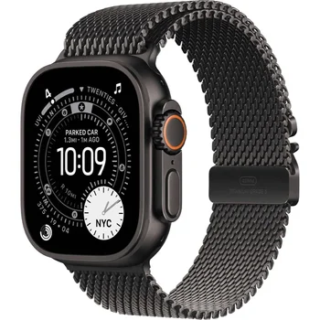 Смарт-годинник Apple Watch Ultra 3 GPS + Cellular 49mm Black Tit. Case w. Black Tit. Milanese Loop - Small (MF1N4)