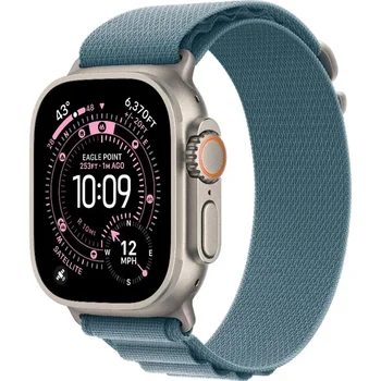 Смарт-часы Apple Watch Ultra 3 GPS + Cellular 49mm Natural Tit. Case w. Light Blue Alpine Loop - Small (MEWK4)