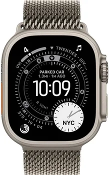 Смарт-годинник Apple Watch Ultra 3 GPS + Cellular 49mm Natural Tit. Case w. Natural Tit. Milanese Loop - Medium (MEWY4)