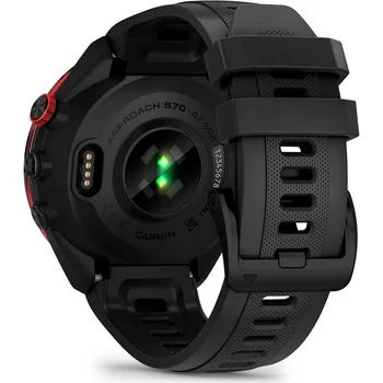 Смарт-часы Garmin Approach S70 47mm B. Ceramic Bezel w. Black S. Band (010-02746-02/12)