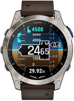 Смарт-годинник Garmin D2 Mach 1 Aviator Smartwatch with Oxford Brown Leather Band (010-02582-54/55)