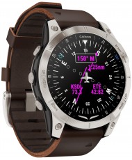 Смарт-часы Garmin D2 Mach 1 Aviator Smartwatch with Oxford Brown Leather Band (010-02582-54/55)