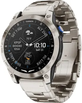 Смарт-годинник Garmin D2 Mach 1 Aviator Smartwatch with Vented Titanium Bracelet (010-02582-50/51)