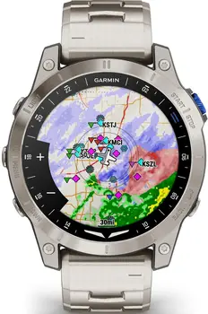 Смарт-годинник Garmin D2 Mach 1 Aviator Smartwatch with Vented Titanium Bracelet (010-02582-50/51)