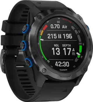 Смарт-годинник Garmin Descent Mk2i Titanium Carbon Gray DLC with Black Band (010-02132-01/11)