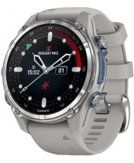 Смарт-годинник Garmin Descent Mk3 43 mm Stainless Steel with Fog Gray Silicone Band (010-02753-04/03)