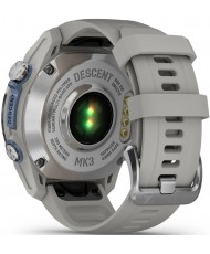 Смарт-годинник Garmin Descent Mk3 43 mm Stainless Steel with Fog Gray Silicone Band (010-02753-04/03)