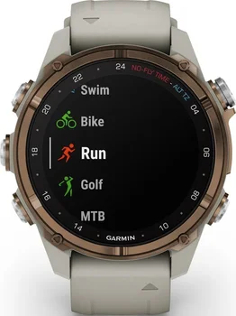 Смарт-часы Garmin Descent Mk3i 43 mm Bronze PVD Titanium with French Gray Silicone Band (010-02753-13/14)
