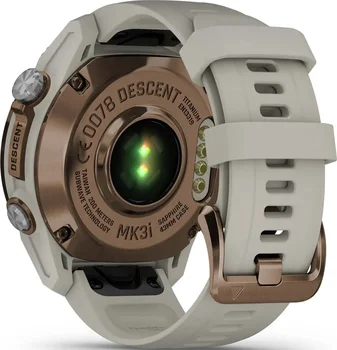 Смарт-часы Garmin Descent Mk3i 43 mm Bronze PVD Titanium with French Gray Silicone Band (010-02753-13/14)